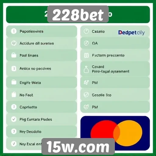 Métodos de pagamento aceitos no 228bet