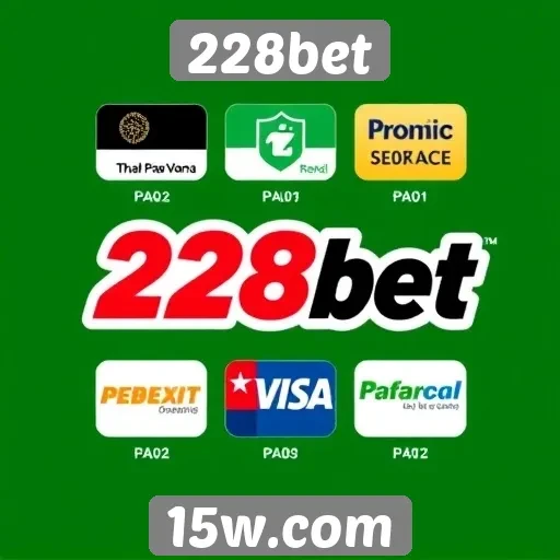 Opções de pagamento no site 228bet